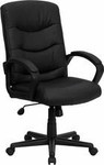  Flash Furniture Executive Leather Office Chair GO-977-1-BK-LEA-GG 