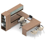 Global Total Office Global Princeton Modular Executive Desk A3R