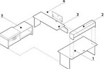 Global Total Office Global Princeton Modular Executive Desk A4E