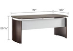 Mayline Group 72" Mayline Medina Desk MND72