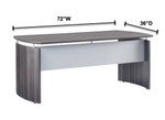 Mayline Group 72" Mayline Medina Desk MND72
