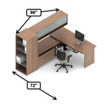 Global Total Office Global Princeton Modular Executive Desk Configuration A10 