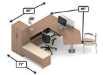 Global Total Office Global Princeton Modular Office Desk B1-3D