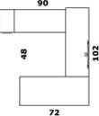 Global Total Office Global Princeton U Shaped Modular Desk Layout A3L