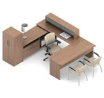 Global Total Office Global Princeton U Shaped Modular Workstation A3J