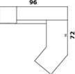 Global Total Office Global Princeton Wall Desk with J Shaped Surface A1V
