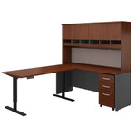 Bush Business Furniture Bush Series C Ergonomic L Desk with Hutch SRC110 