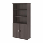 Bush Business Furniture Bush Studio C 36"W 5 Shelf Bookcase with Doors STC015 