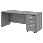 Bush Business Furniture Bush Studio C 72W x 30D Office Desk with Mobile File Cabinet 