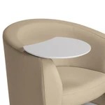 Global Total Office Global Sirena Mobile Lounge Chair with Tablet Arm and Bottom Shelf 3372LCMLTM