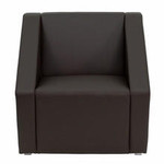  Flash Furniture HERCULES Smart Series Brown Leather Reception Chair 