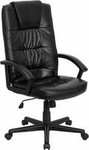  Flash Furniture High Back Black Leather Office Chair 