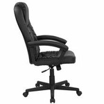  Flash Furniture High Back Black Leather Swivel Chair 