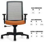 Global Total Office Global Spritz Ergonomic Mesh Back Tilter Chair 6761-4