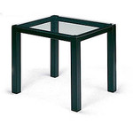Global Total Office Global Square End Table with Glass Top AG3