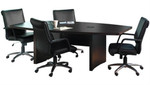 Mayline Group ACTB6 Aberdeen 6 ft Boat Shaped Conference Table by Mayline (Power Modules Available!)