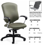 Global Total Office Global Supra High Back Multi Purpose Office Chair 5330-2(UB)