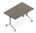 Global Total Office Global Terina 48"W x 30"D Flip Top Nesting Table GFT3048R