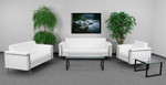  Flash Furniture Lesley 3 Piece White Reception Seating Set 