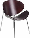  Flash Furniture Mahogany Bentwood Leisure Reception Chair 