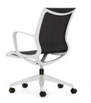 Global Total Office 8457 Solar Mesh Chair with Alabaster Frame (4 Colors Available!)