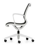 Global Total Office 8457 Solar Mesh Chair with Alabaster Frame (4 Colors Available!)