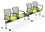Global Total Office Global Vion Mesh Back Beam Chair with Power VON504