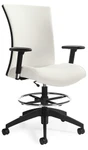 Global Total Office Global Vion Series Adjustable Drafting Chair with Arms 6338-6