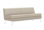 Global Total Office Global Wind Linear Series Armless Vinyl Sofa 3363NALM