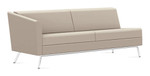 Global Total Office Global Wind Linear Series Right Arm Vinyl Sofa 3363RLM