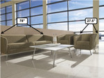Global Total Office Global Wind Series 3 Piece Fabric Lounge Furniture Set