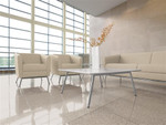 Global Total Office Global Wind Series 3 Piece Vinyl Lounge Furniture Set