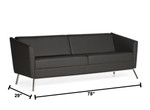 Global Total Office Global Wind Series 3-Seat Sofa 3363LM