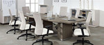 Global Total Office Global Zira Series Z48144BE Conference Table with Absolute Acajou Finish (Available with Power!)