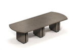Global Total Office Global Zira Z48120BW 10' Conference Table with Bowed Ends