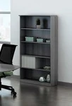 Mayline Group Gray Steel Laminate 5 Shelf Medina Bookcase by Mayline