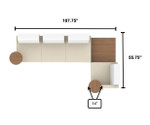 Global Total Office Ballara Lounge Furniture Layout F by Global 