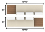 Global Total Office Ballara Lounge Furniture Layout K by Global 