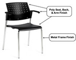 Global Total Office Global Sonic Guest Chair 6513