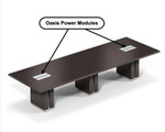 Global Total Office Global Zira 12' Rectangular Conference Table (Available With Power!) 