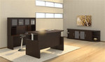Mayline Group Mayline Aberdeen 72" Height Adjustable Bow Front Desk ABDH7242