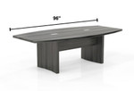 Mayline Group Mayline Aberdeen Series 8' Gray Steel Finished Conference Table (Available With Power!) 