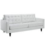  Modway Empress Bonded Leather Sofa (White or Black) 