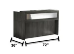 Mayline Group Mayline Aberdeen Small Modern Reception Desk