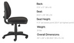 Eurotech Seating OSS400 Series Armless Task Chair by Eurotech Seating