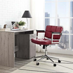  Modway Portray Mid Back Upholstered Vinyl Office Chair EEI-2686 (4 Color Options!) 