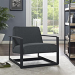  Modway Seg Gray Fabric Accent Chair EEI-2074 