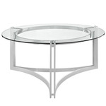 Modway Signet Circular Glass Top Coffee Table EEI-1438 