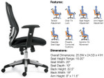 Offices To Go 11685 High Back Mesh Managers Chair