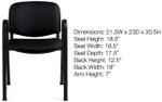 Offices To Go 11703 Stackable Upholstered Guest Chair